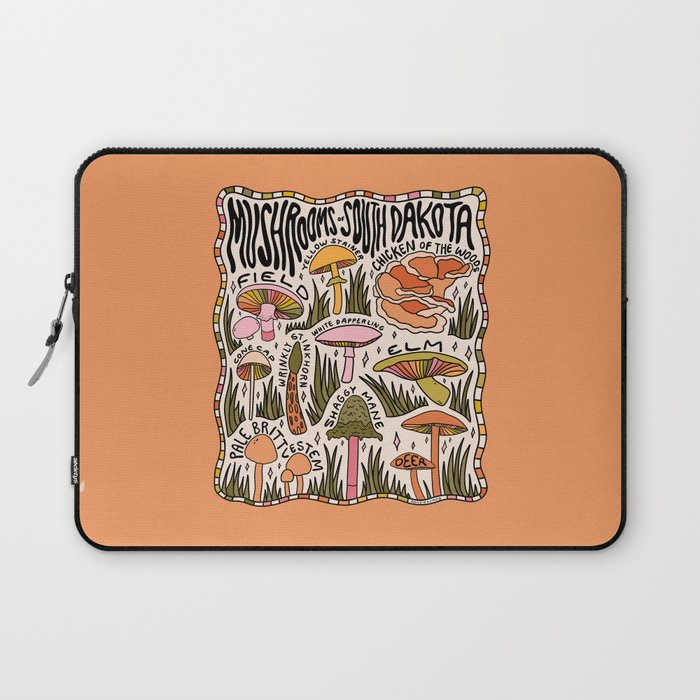 Mushrooms of South Dakota Laptop Sleeve Gallery Image 1