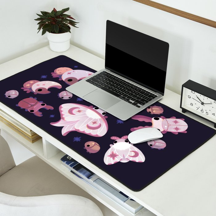 Twinkle twinkle little bugs - dark Desk Mat Gallery Image 2