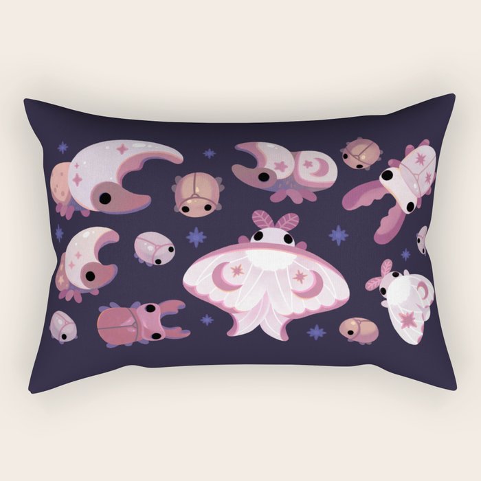 Twinkle twinkle little bugs - dark Rectangular Pillow Gallery Image 1