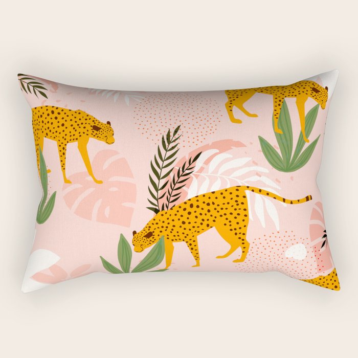 Cheetah chase Rectangular Pillow Gallery Image 1