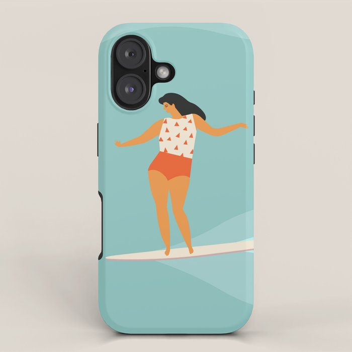 Surf girl iPhone Case Gallery Image 1