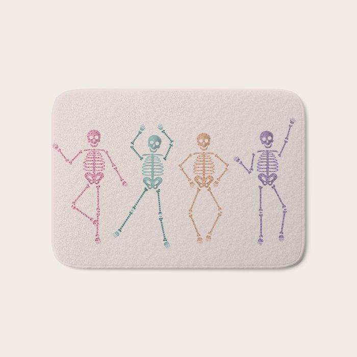 Halloween Party Skeletons Bath Mat Gallery Image 1