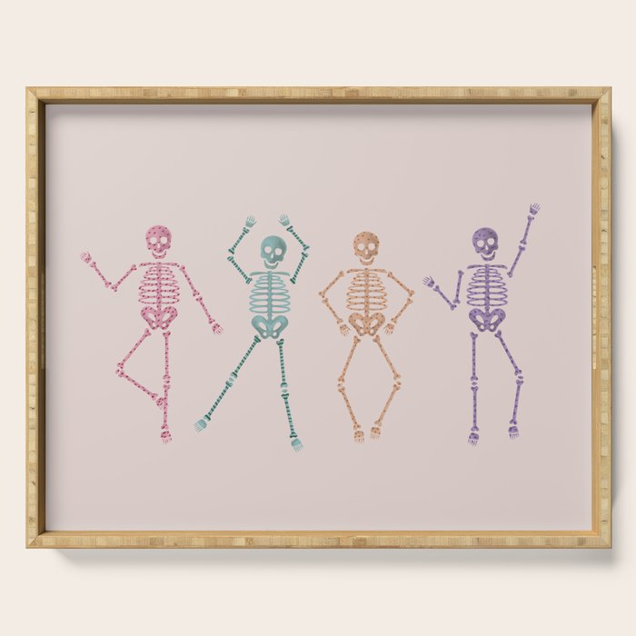 Halloween Party Skeletons Serving Tray Gallery Image 1