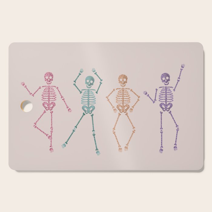 Halloween Party Skeletons Cutting Board Gallery Image 1