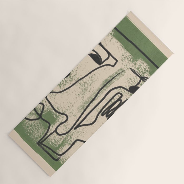 Minimal Face Impression 1 Yoga Mat Gallery Image 1
