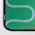 Abstract Fields in Forest Green & Brown Laptop Sleeve Gallery Image 3