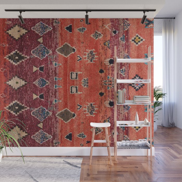 Traditional Oriental Moroccan Rug Design Wall Mural Gallery Image 1