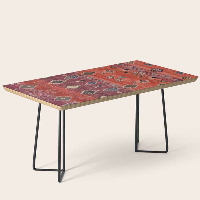 Traditional Oriental Moroccan Rug Design Coffee Table Gallery Image 1