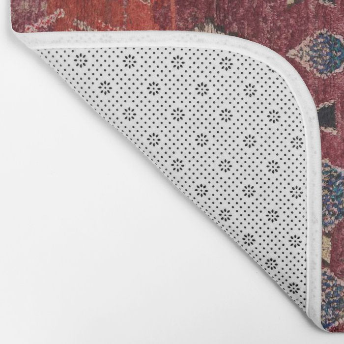 Traditional Oriental Moroccan Rug Design Bath Mat Gallery Image 2