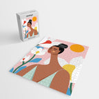 Boho Top Knot Jigsaw Puzzle Gallery Image 2