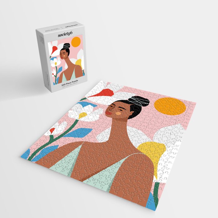 Boho Top Knot Jigsaw Puzzle Gallery Image 2