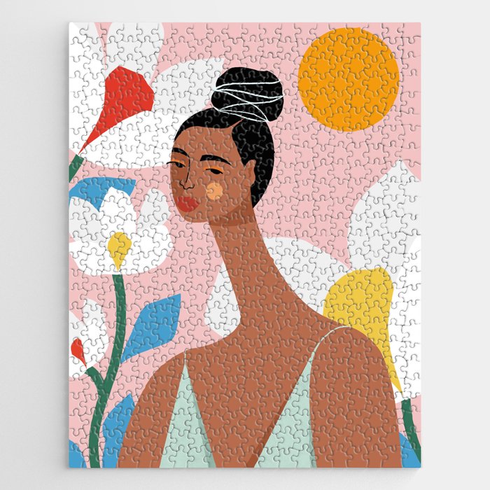 Boho Top Knot Jigsaw Puzzle Gallery Image 1