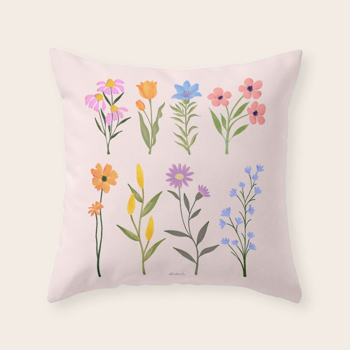 Wildflowers Throw Pillow Gallery Image 1