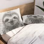 Young Sloth Pillow Sham Gallery Image 2