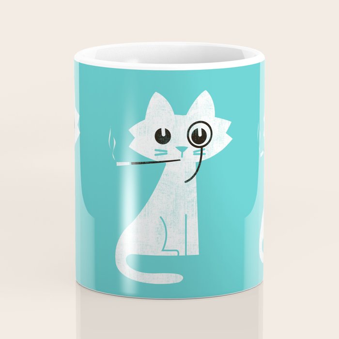 Mark - fancy cat Coffee Mug Gallery Image 4