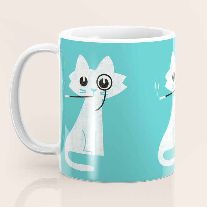 Mark - fancy cat Coffee Mug Gallery Image 3