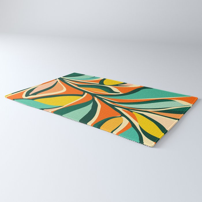 Garden Festival - Abstract Botanical Series Rug Gallery Image 3