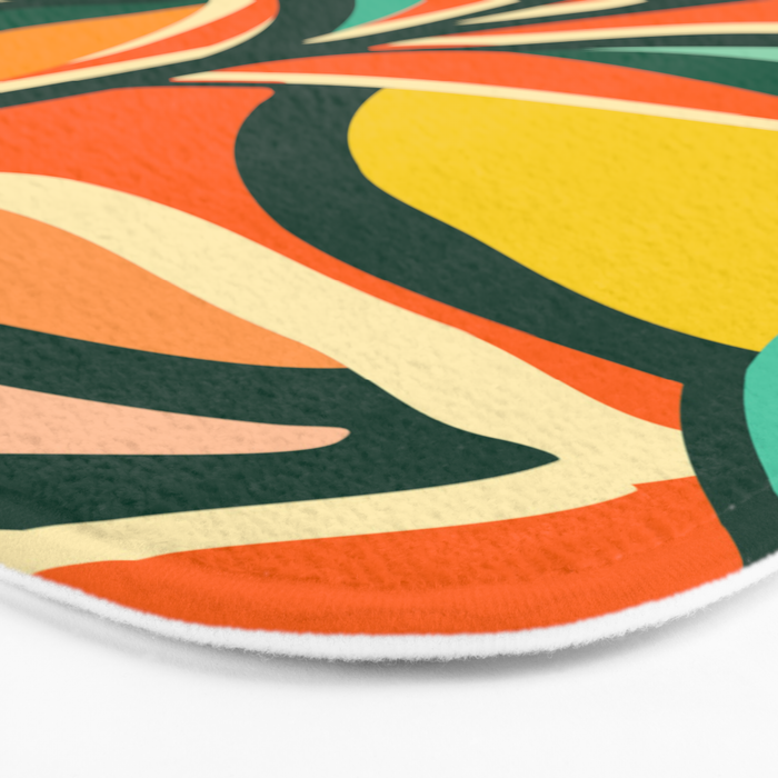 Garden Festival - Abstract Botanical Series Bath Mat Gallery Image 3