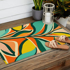 Garden Festival - Abstract Botanical Series Outdoor Rug Gallery Image 2