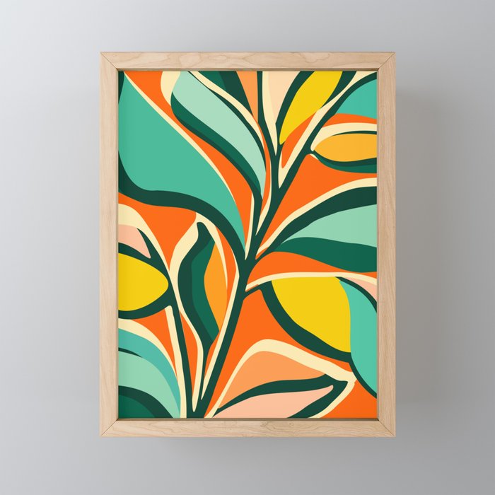 Garden Festival - Abstract Botanical Series Mini Art Print Gallery Image 1