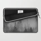 Black and White Forest Abstract Laptop Sleeve Gallery Image 2