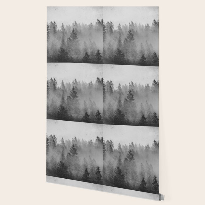 Black and White Forest Abstract Wallpaper Gallery Image 2