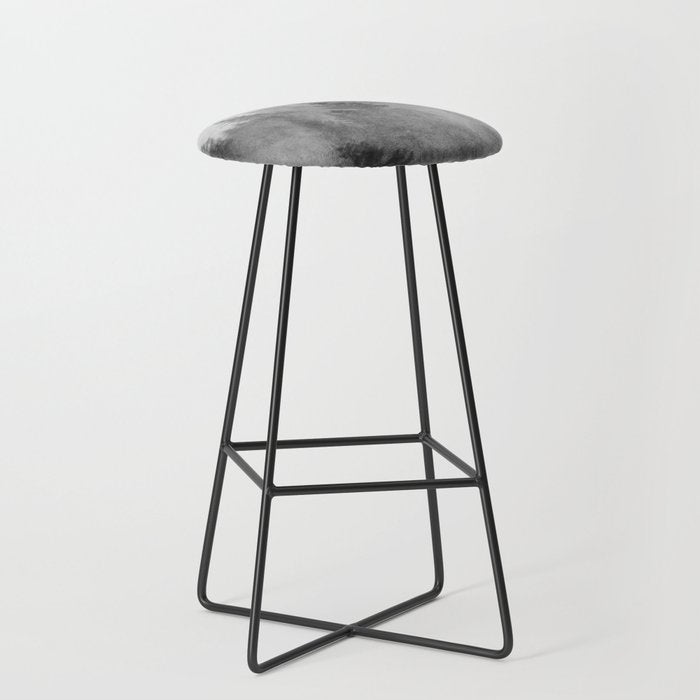 Black and White Forest Abstract Stool Gallery Image 1