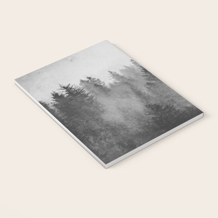 Black and White Forest Abstract Notebook Gallery Image 3