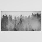 Black and White Forest Abstract Desk Mat Gallery Image 3