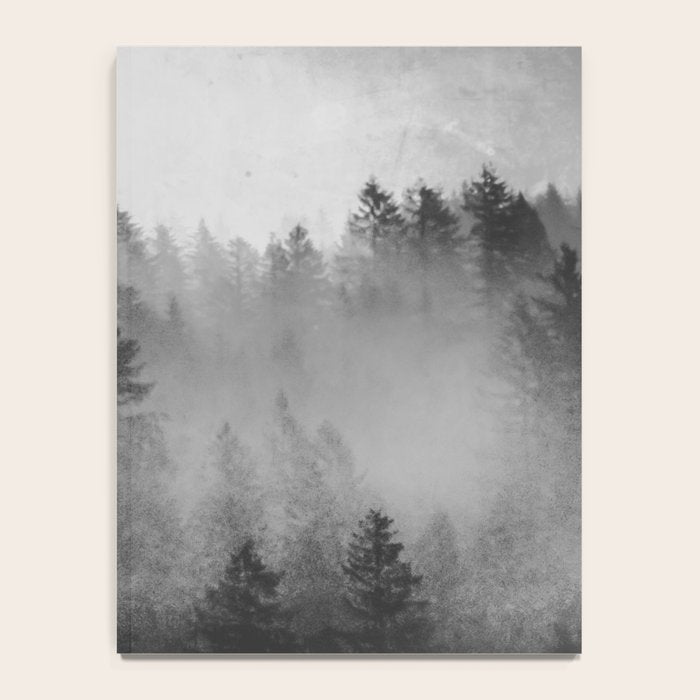 Black and White Forest Abstract Notebook Gallery Image 4
