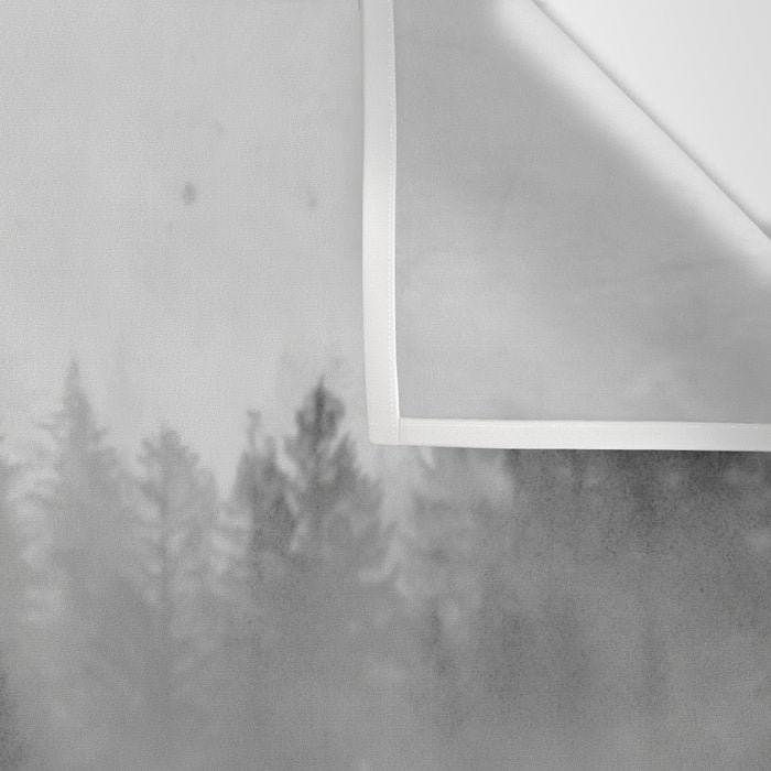 Black and White Forest Abstract Wall Tapestry Gallery Image 3