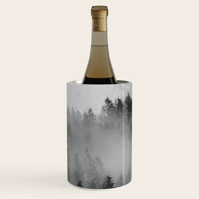 Black and White Forest Abstract Wine Chiller Gallery Image 3