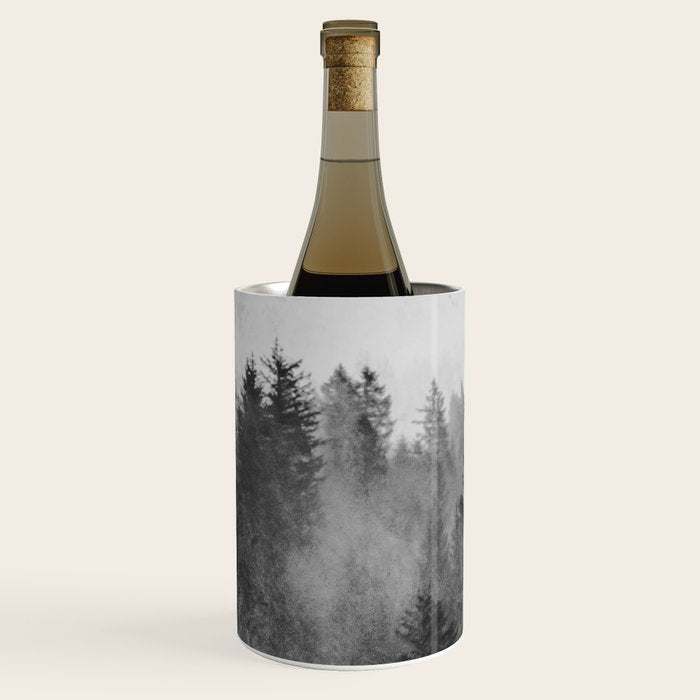 Black and White Forest Abstract Wine Chiller Gallery Image 2
