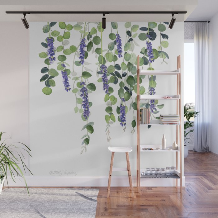 Eucalyptus and Lavender  Wall Mural Gallery Image 1