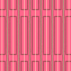 Eclectic Geometric Geo Box Striped Pattern in Bold Pink Brown Cream Coffee Mug Gallery Image 2