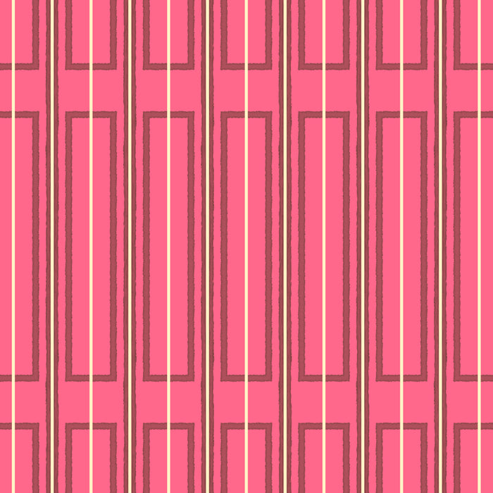 Eclectic Geometric Geo Box Striped Pattern in Bold Pink Brown Cream Coffee Mug Gallery Image 2