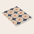 Retro Mid Century Modern Atomic Dots and Stars Pattern in Mid Mod Orange Beige Navy Blue Notebook Gallery Image 2