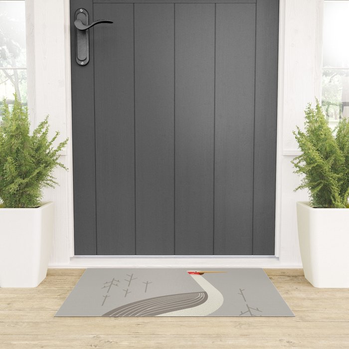 Brolga, Bird of Australia Welcome Mat Gallery Image 3