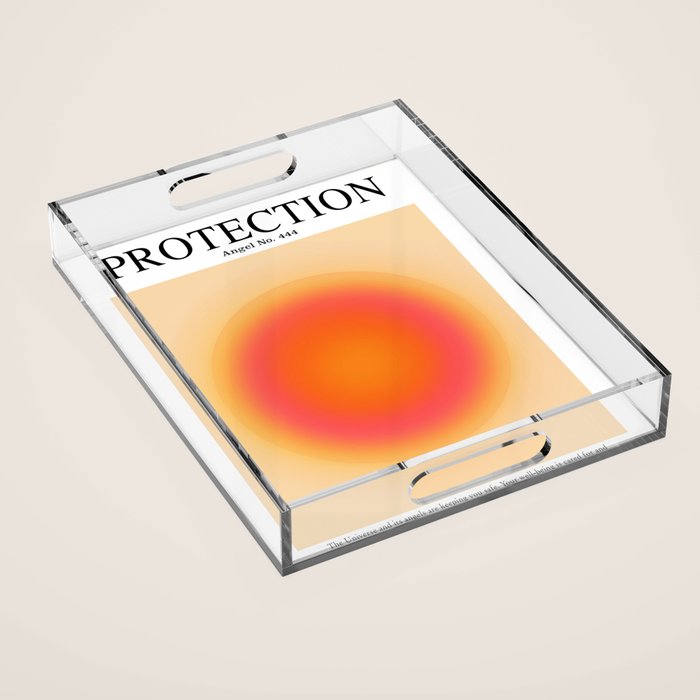 Gradient Angel Numbers: Angel Number 444 - Protection Acrylic Tray Gallery Image 1