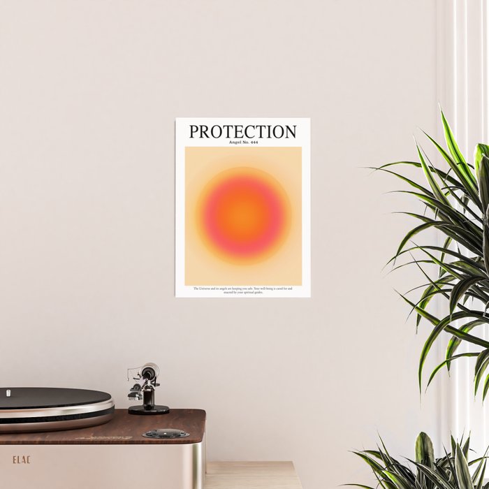 Gradient Angel Numbers: Angel Number 444 - Protection Poster Gallery Image 2