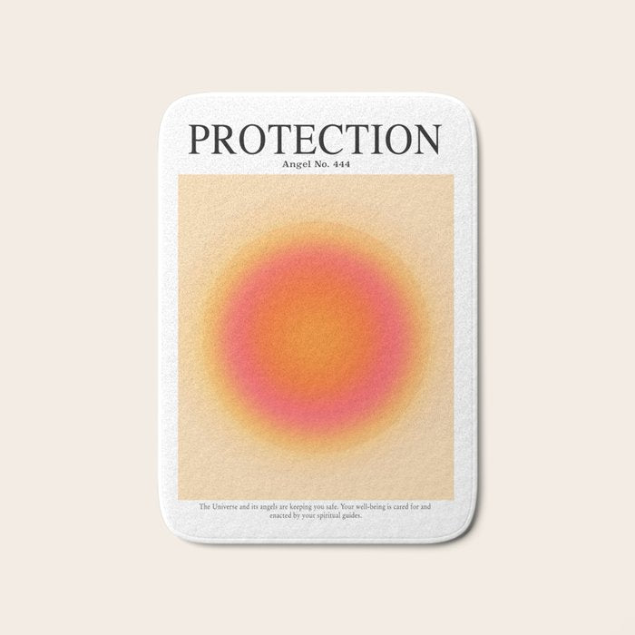 Gradient Angel Numbers: Angel Number 444 - Protection Bath Mat Gallery Image 1