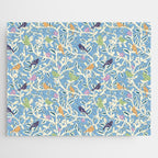 Birds in branches chalky blue Jigsaw Puzzle Gallery Image 1