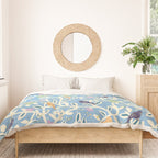 Birds in branches chalky blue Duvet Cover Gallery Image 3