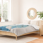 Cowgirl Boots â Mint and Blue Duvet Cover Gallery Image 2
