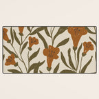 Orange Bellflowers Desk Mat Gallery Image 3