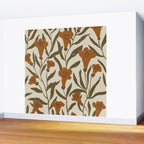 Orange Bellflowers Wall Mural Gallery Image 2