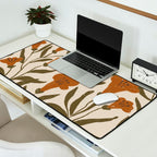Orange Bellflowers Desk Mat Gallery Image 2