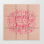 Going to the Chapel in Pink Wood Wall Art Gallery Image 1