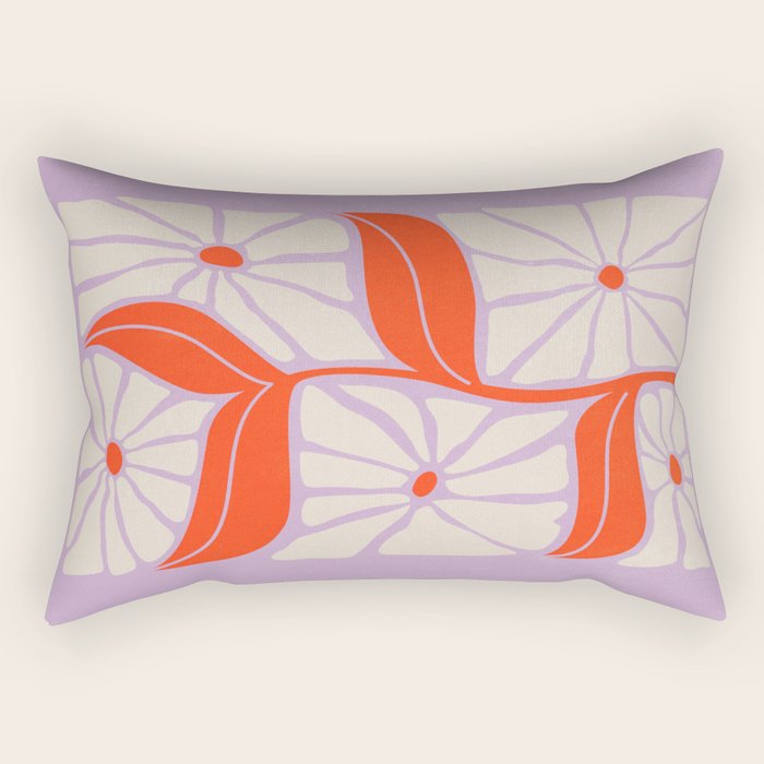 Plum & Flamingo: Les Fleurs | Flower Market Color Series 06 Rectangular Pillow Gallery Image 2