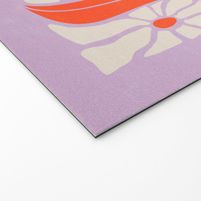 Plum & Flamingo: Les Fleurs | Flower Market Color Series 06 Welcome Mat Gallery Image 2